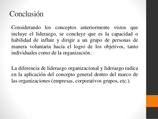 Liderazgo organizacional