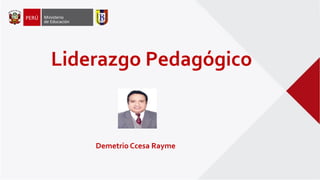 Liderazgo Pedagógico
Demetrio Ccesa Rayme
 
