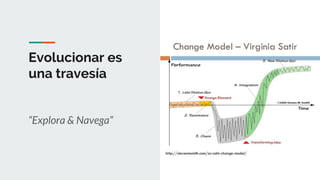 Evolucionar es
una travesía
“Explora & Navega”
 