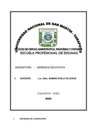 Liderazgo y gerencia