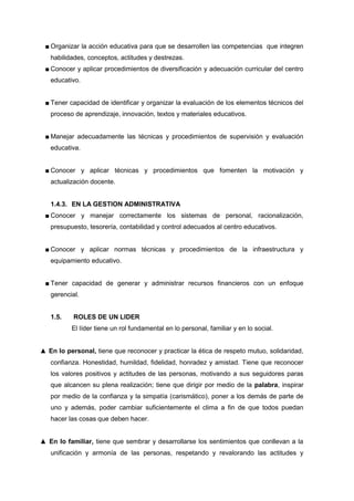 Liderazgo y gerencia