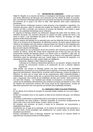 Liderazgo y gerencia