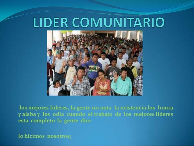Lider comunitario