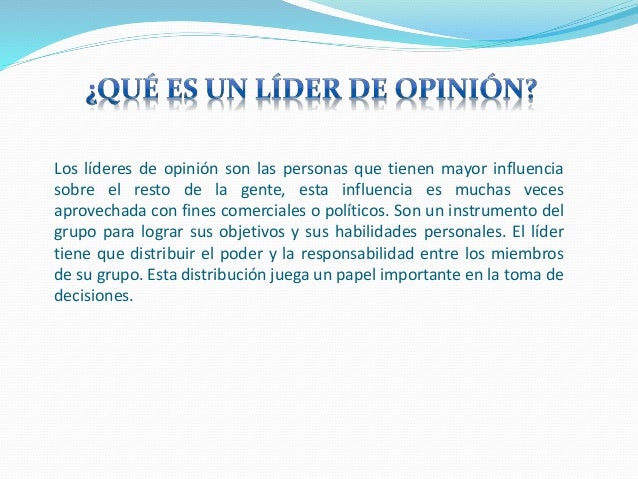 Líder de Opinión