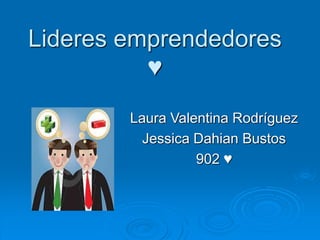 Lideres emprendedores
♥
Laura Valentina Rodríguez
Jessica Dahian Bustos
902 ♥
 