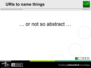 URIs to name things… or not so abstract …