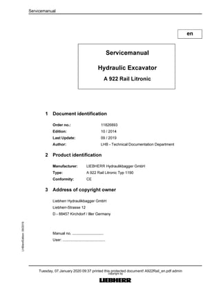 Tuesday, 07.January 2020 09:37 printed this protected document! A922Rail_en.pdf admin
 