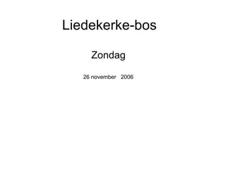 Liedekerke-bos Zondag 26 november  2006  