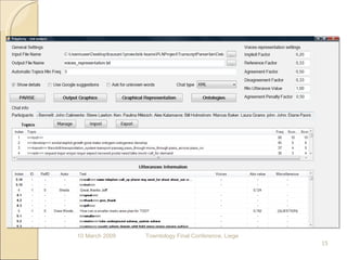 10 March 2009 Towntology Final Conference, Liege 