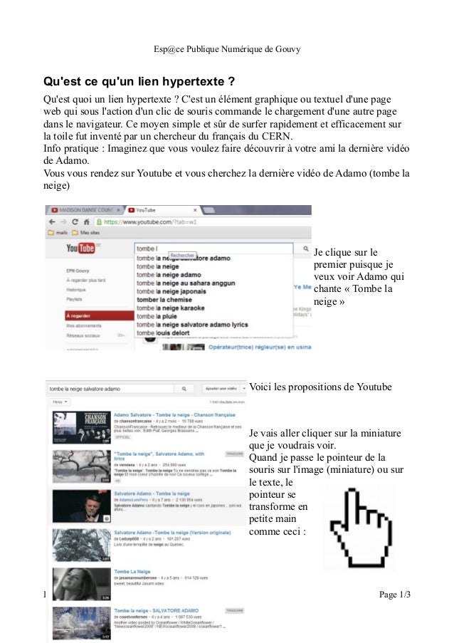 Lien Hypertexte Lien Hypertexte