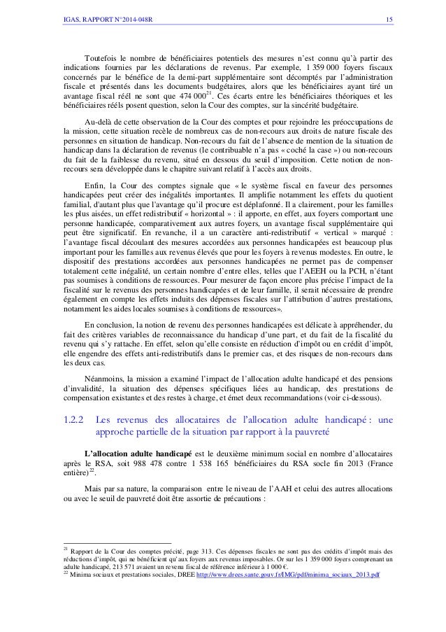 Liens Handicap Et Pauvrete Rapport De L Igas