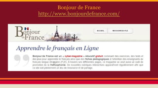Bonjour de France
http://www.bonjourdefrance.com/
 