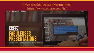 Créez des fabuleuses présentations!
https://www.emaze.com/fr/
 