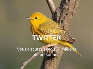 TWITTERVousdiscutez avec 150 millions de personnes