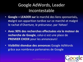 Liens Sponsorises Google Adwords Leader Du Marche