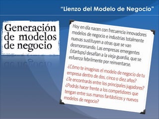 “Lienzo del Modelo de Negocio”

 