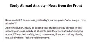 Reducing Study Abroad Anxiety Through Smartphone Virtual Reality Slide 3