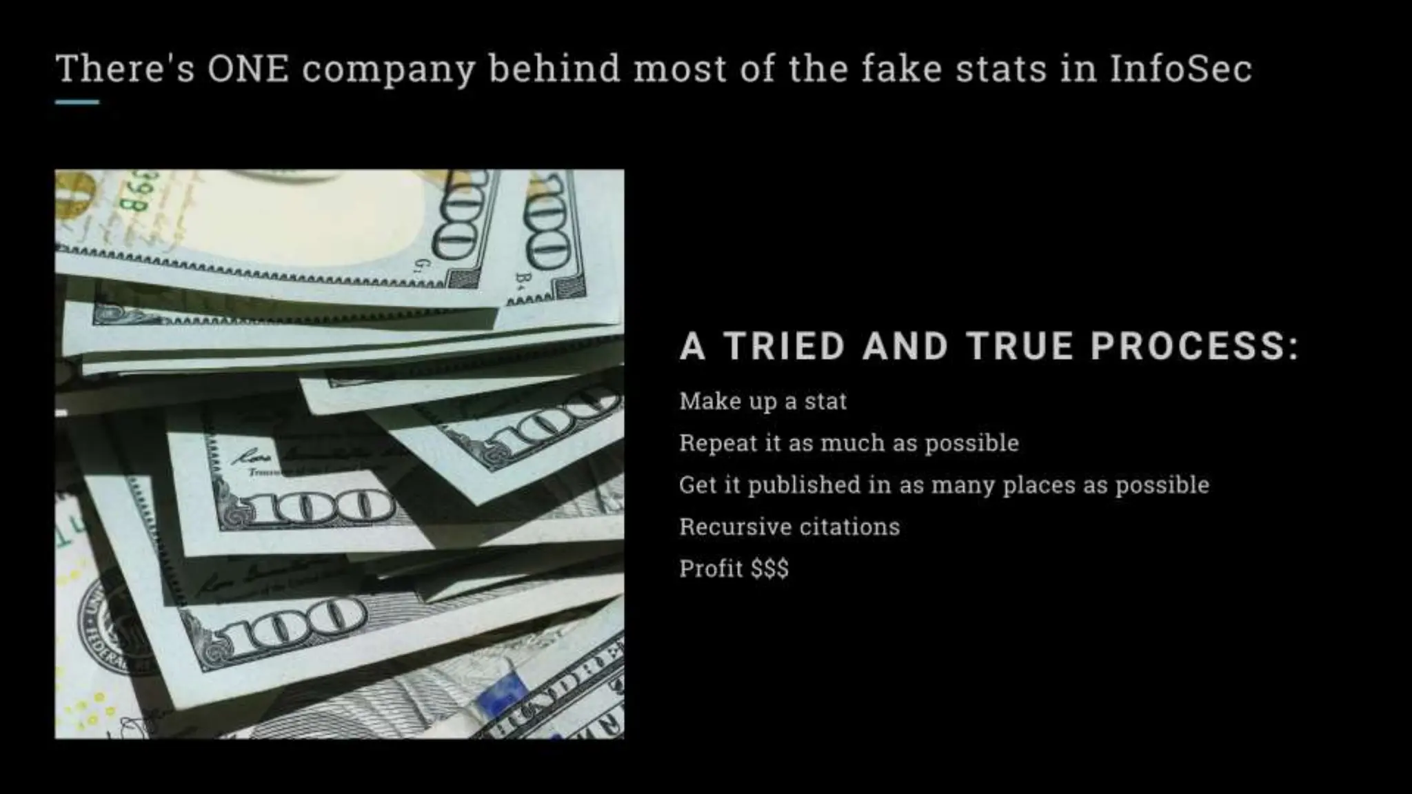 Lies and Myths in InfoSec - 2023 Usenix Enigma