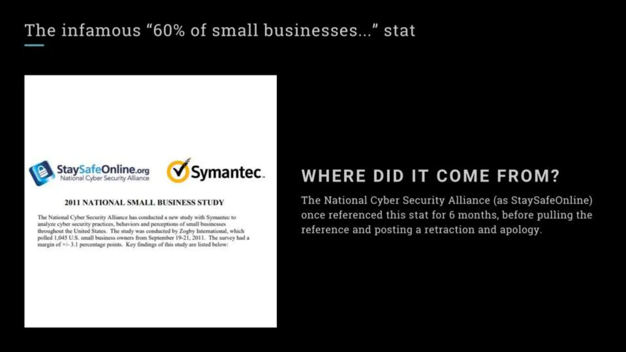 Lies and Myths in InfoSec - 2023 Usenix Enigma