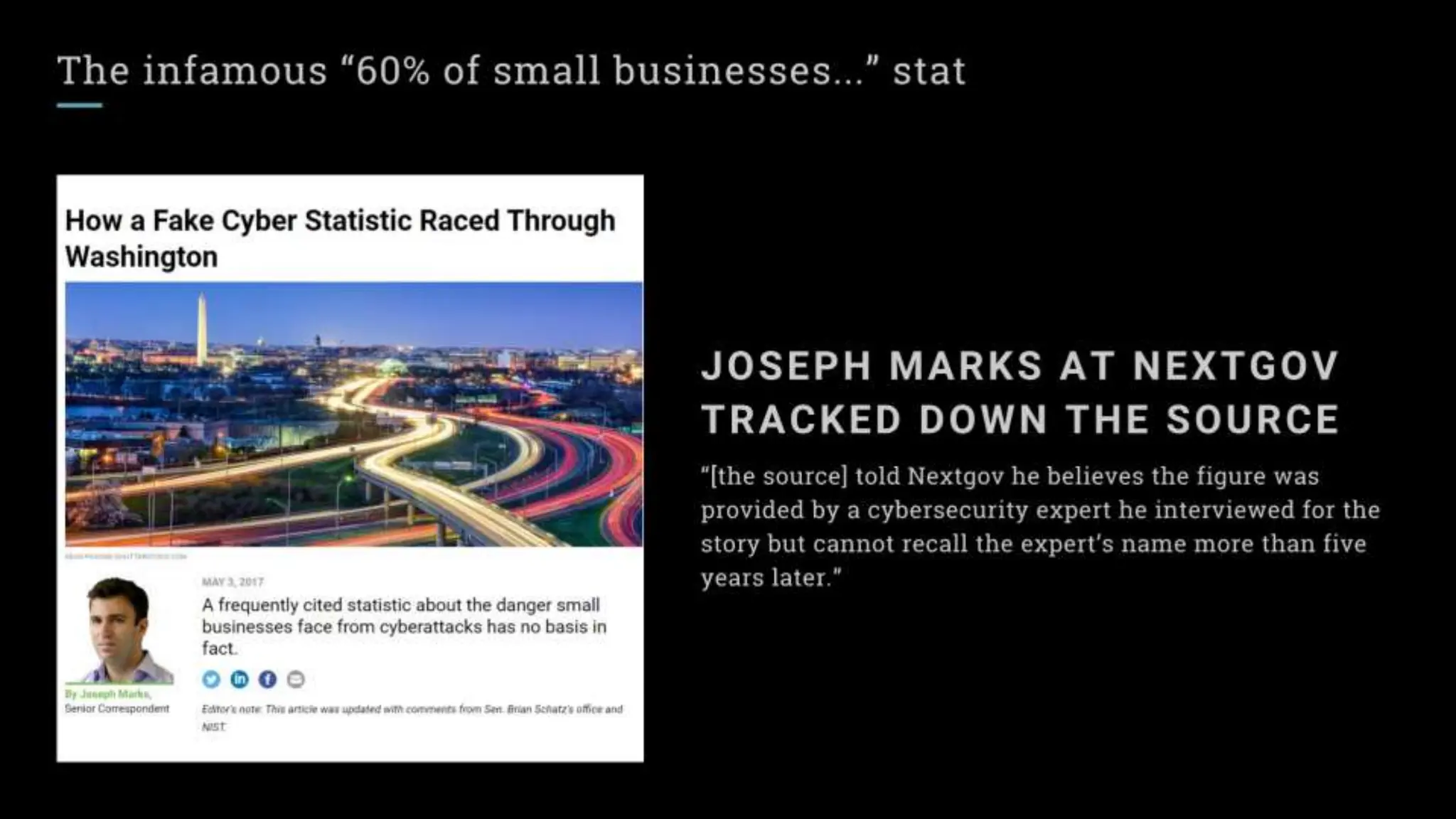 Lies and Myths in InfoSec - 2023 Usenix Enigma