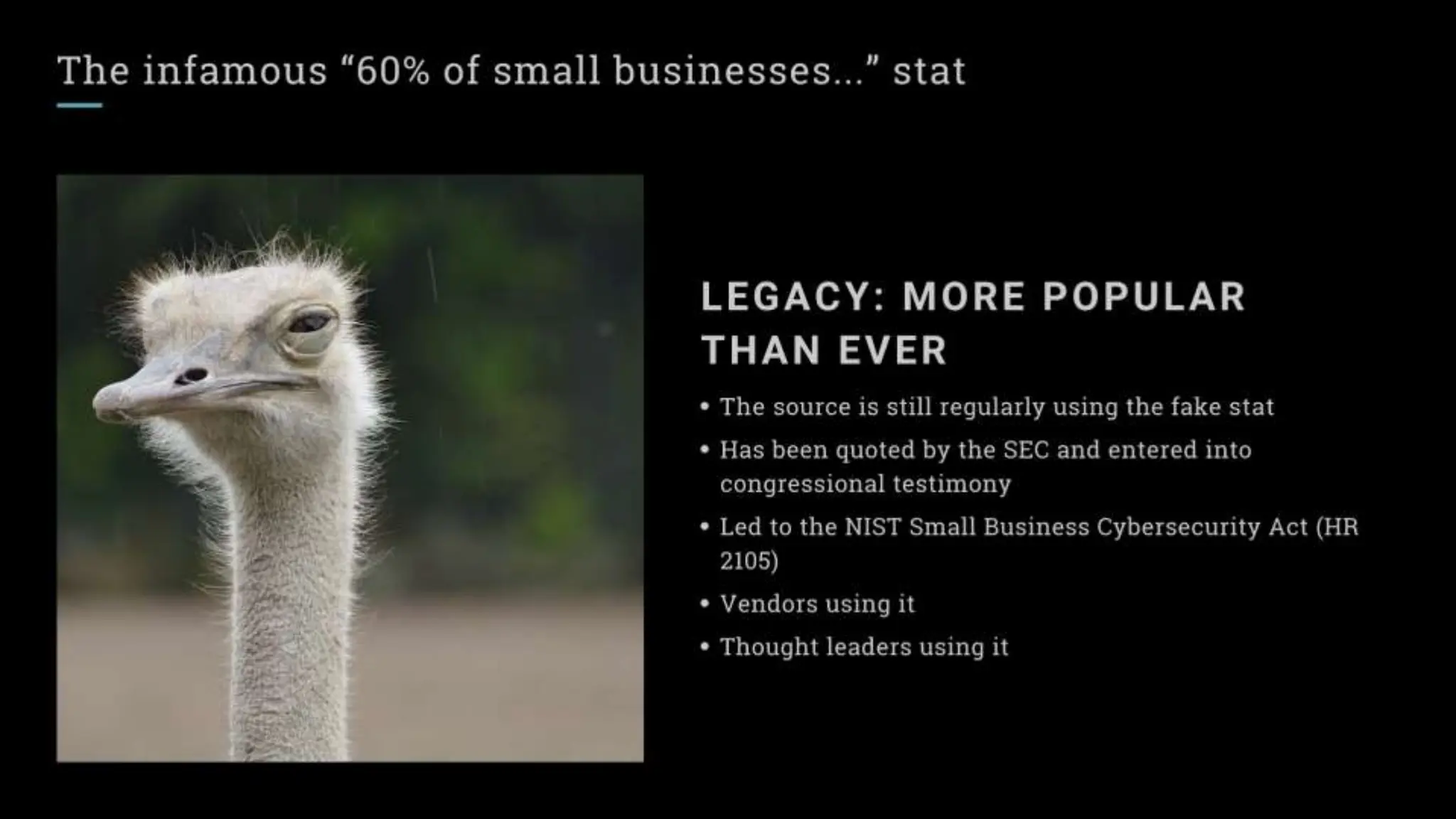 Lies and Myths in InfoSec - 2023 Usenix Enigma