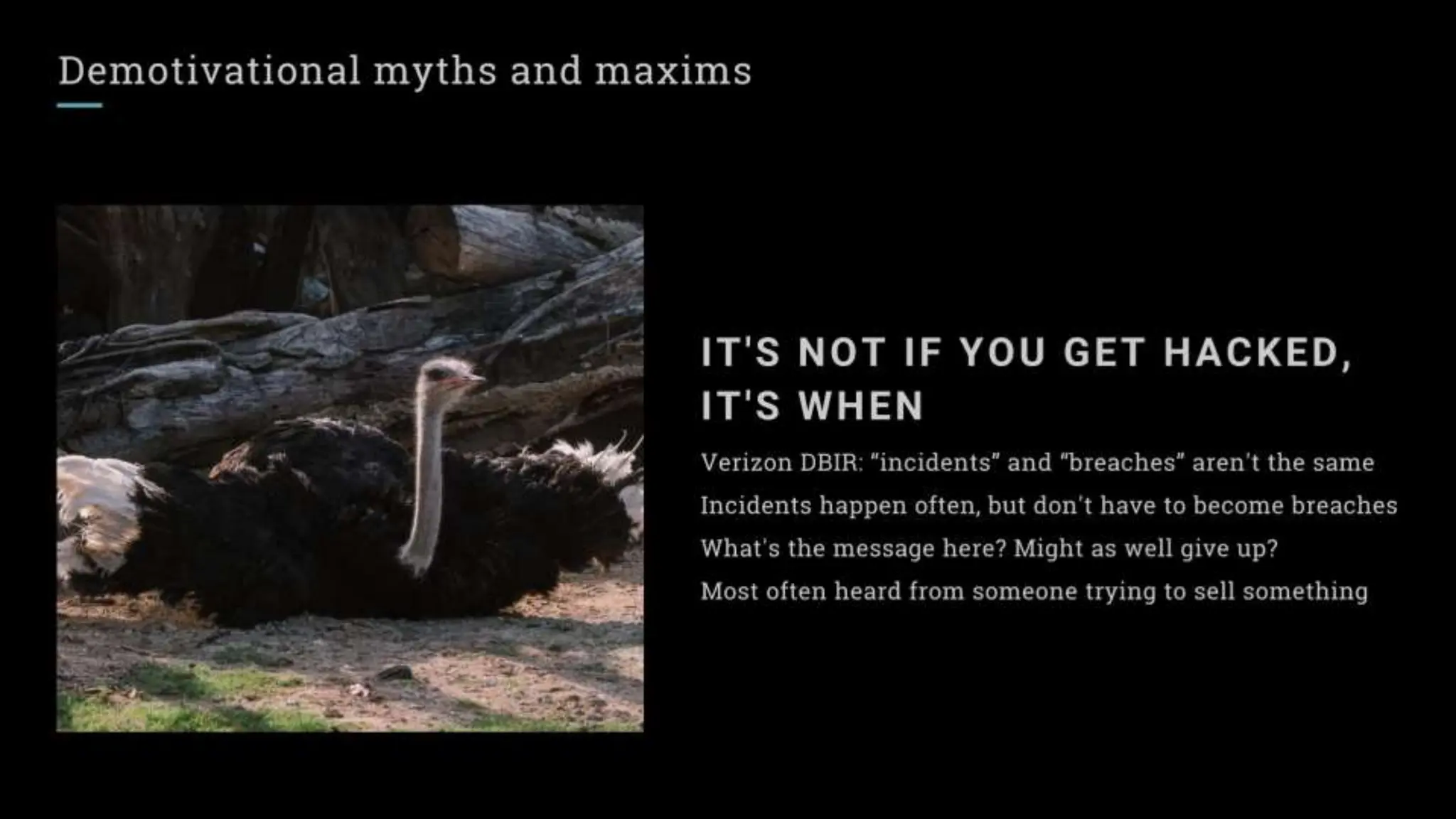 Lies and Myths in InfoSec - 2023 Usenix Enigma