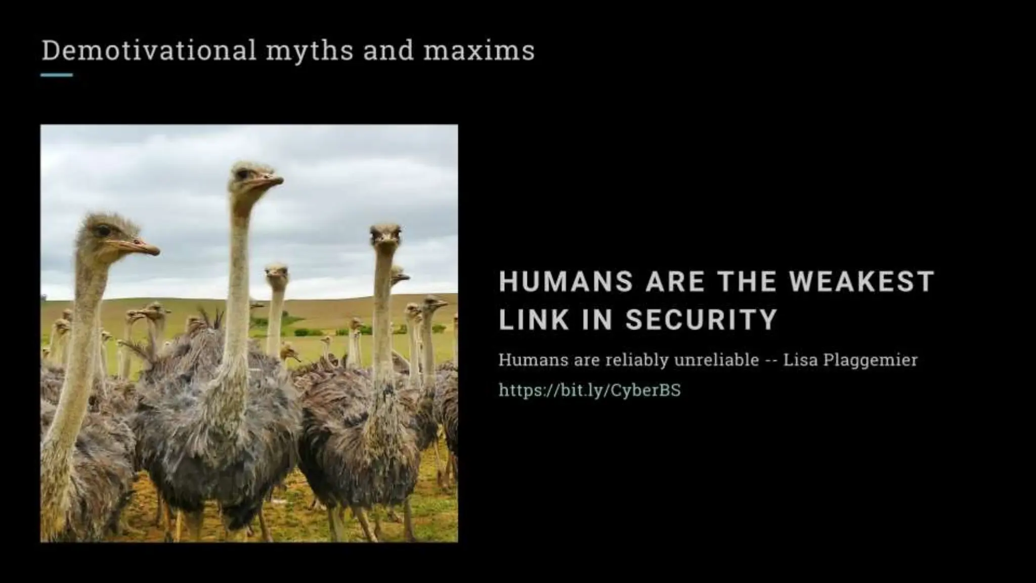 Lies and Myths in InfoSec - 2023 Usenix Enigma