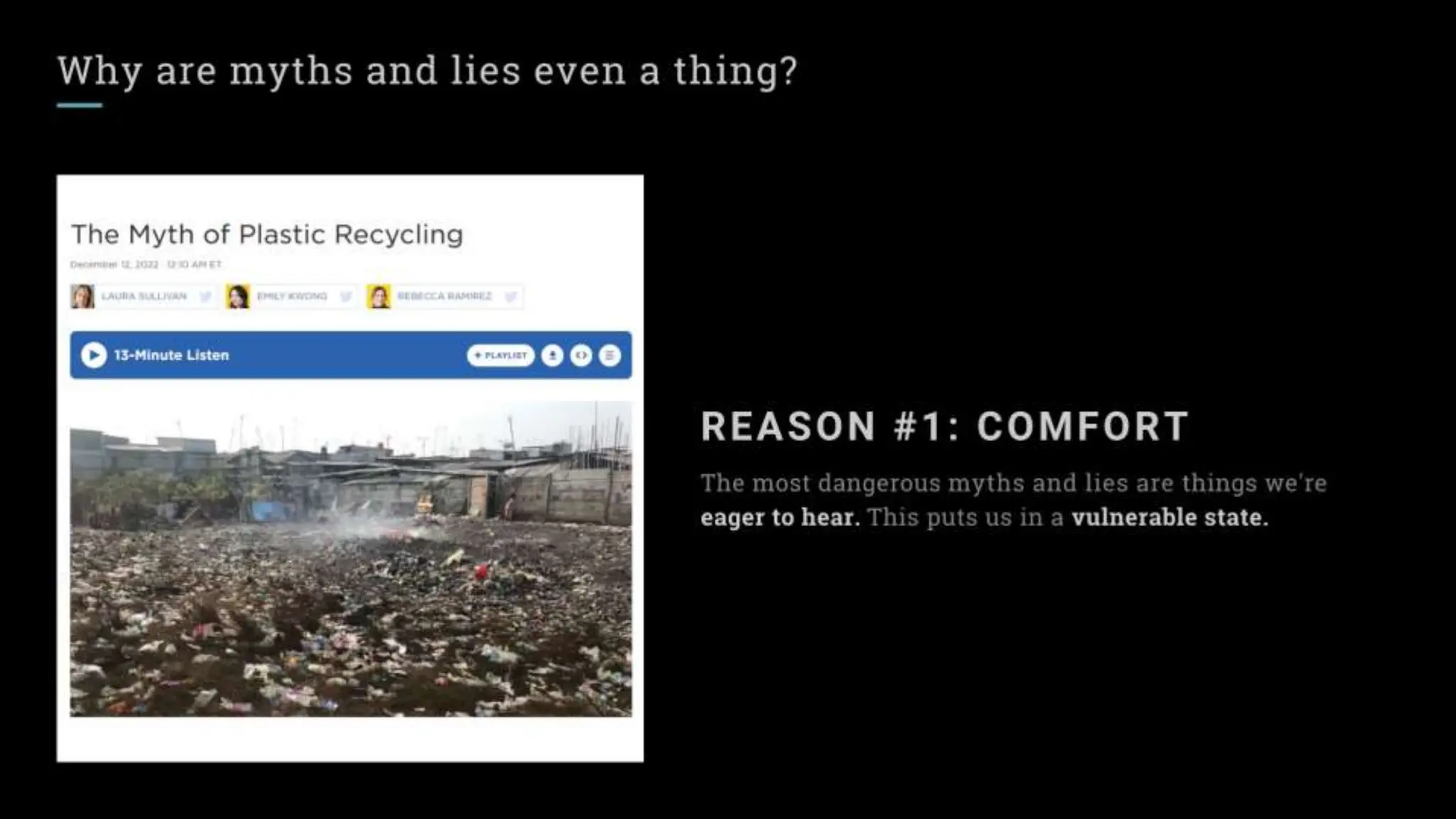 Lies and Myths in InfoSec - 2023 Usenix Enigma