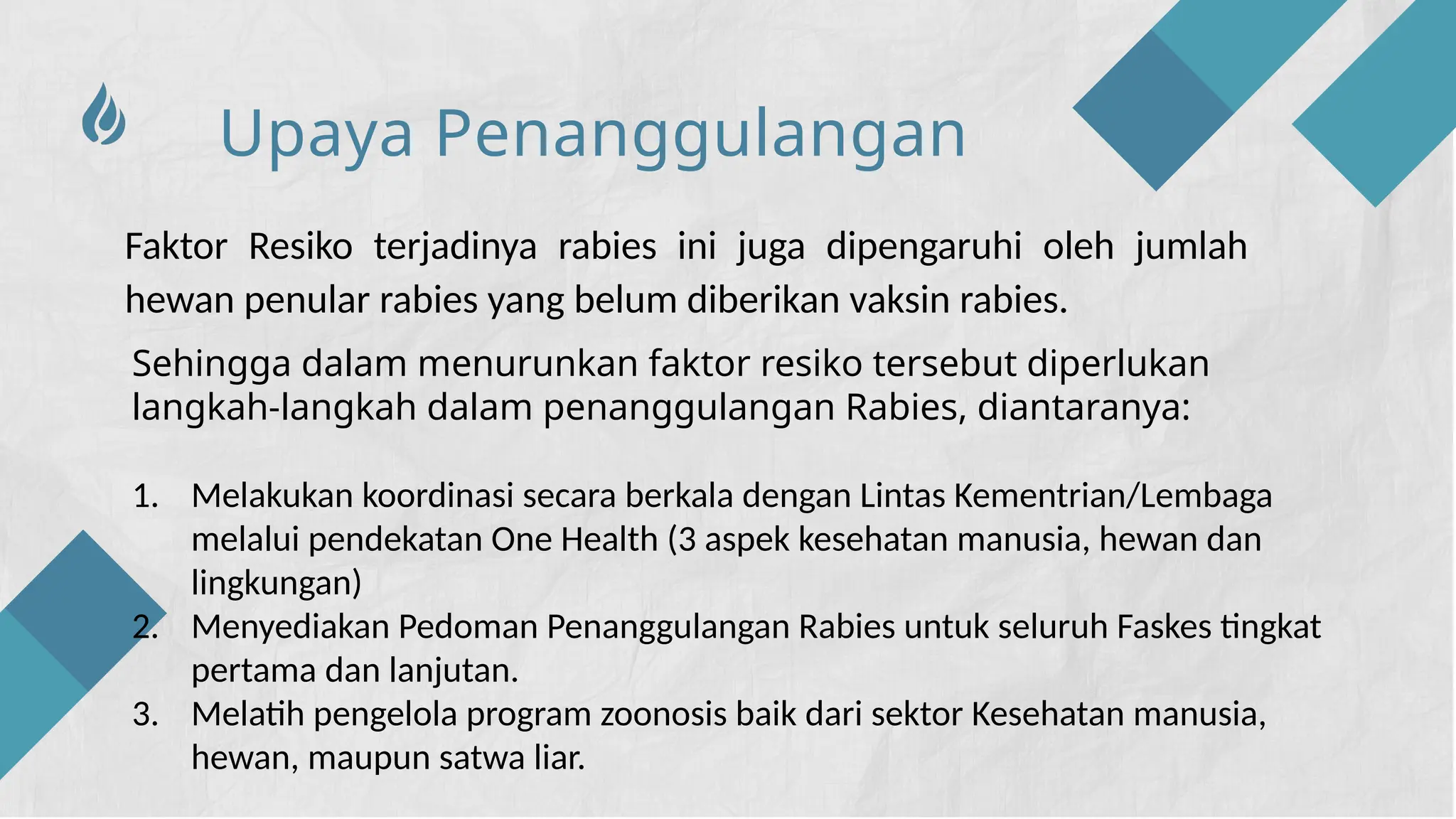Tingkat Rabies Kejadian Luar Biasa (KLB) rabies.ppt di Indonesia x | PPTX