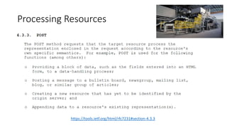 Processing Resources
https://tools.ietf.org/html/rfc7231#section-4.3.3
 