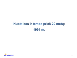 Nuotaikos ir temos prieš 20 metų: 1991 m. 