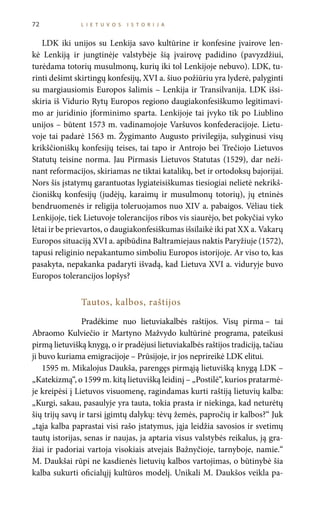 Lietuvos istorija - Lietuvių kalba