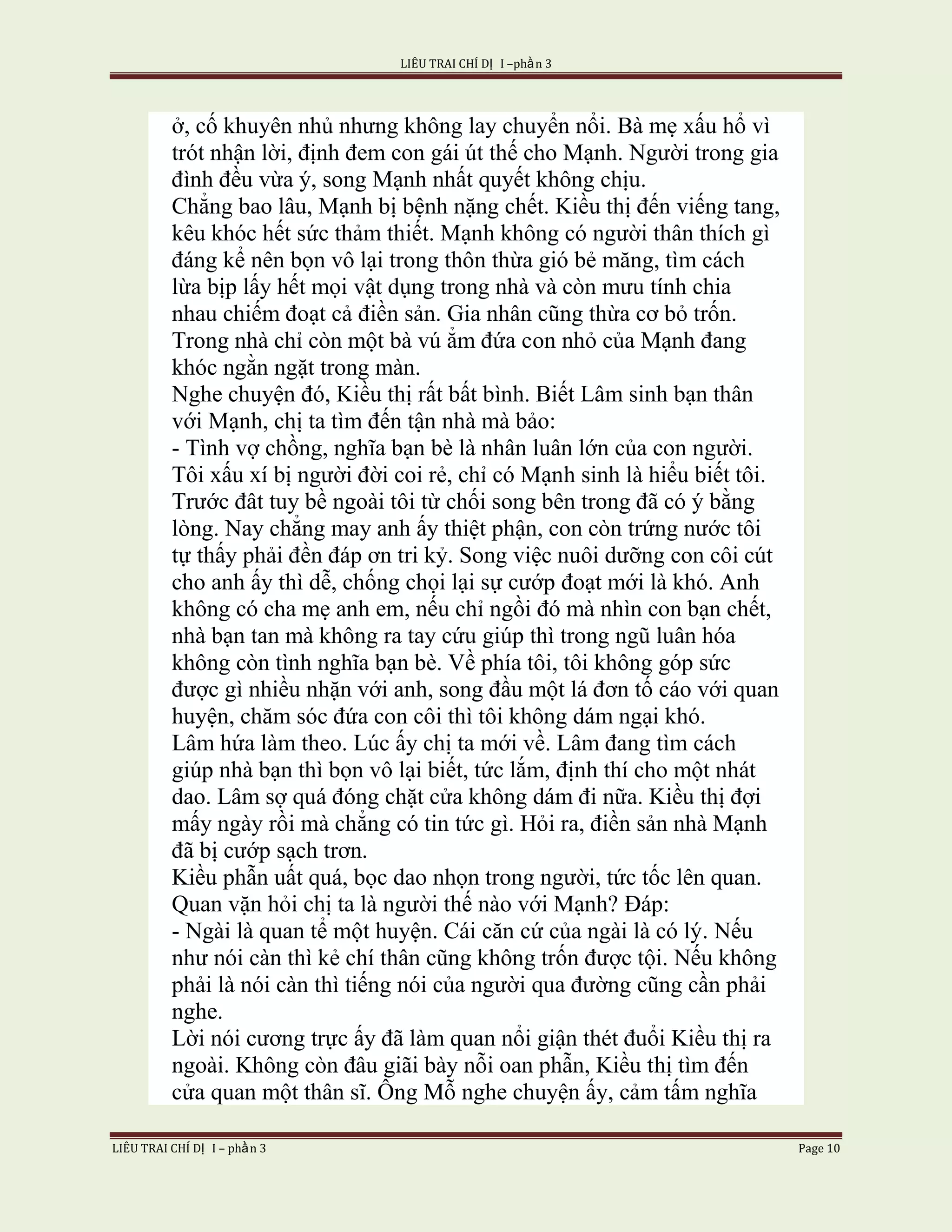 Lieu Trai Chi Di Tap I  Phan 3