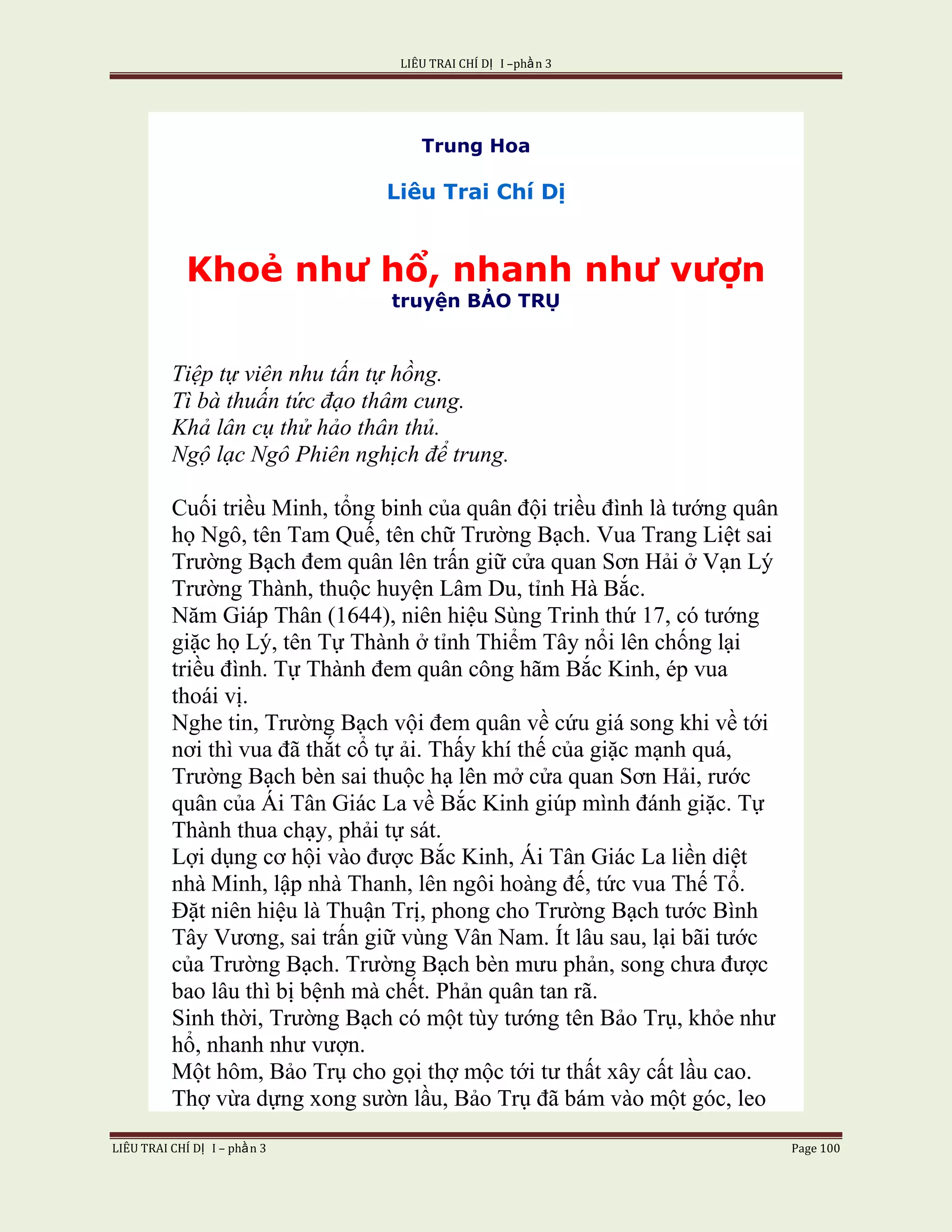 Lieu Trai Chi Di Tap I  Phan 3