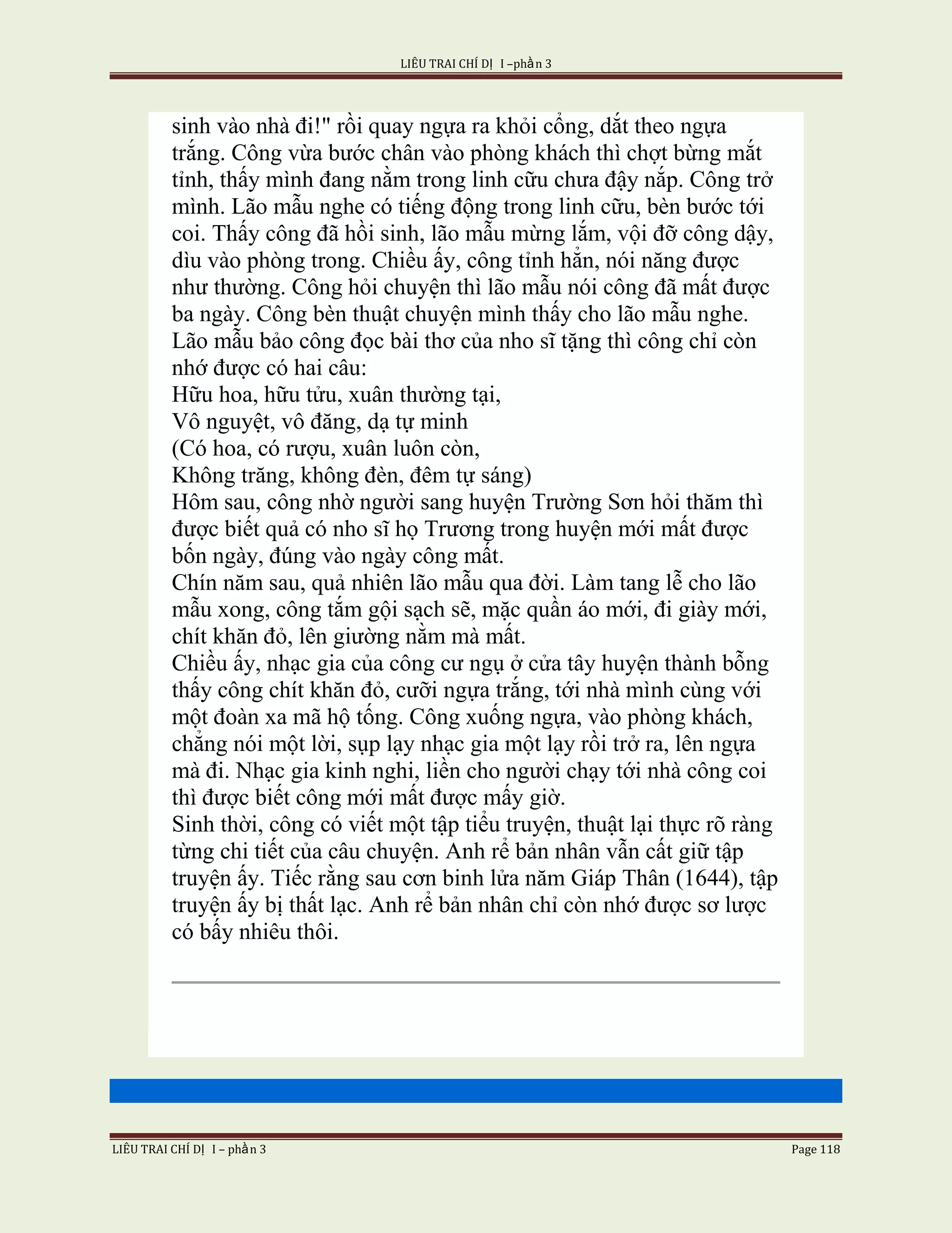 Lieu Trai Chi Di Tap I  Phan 3