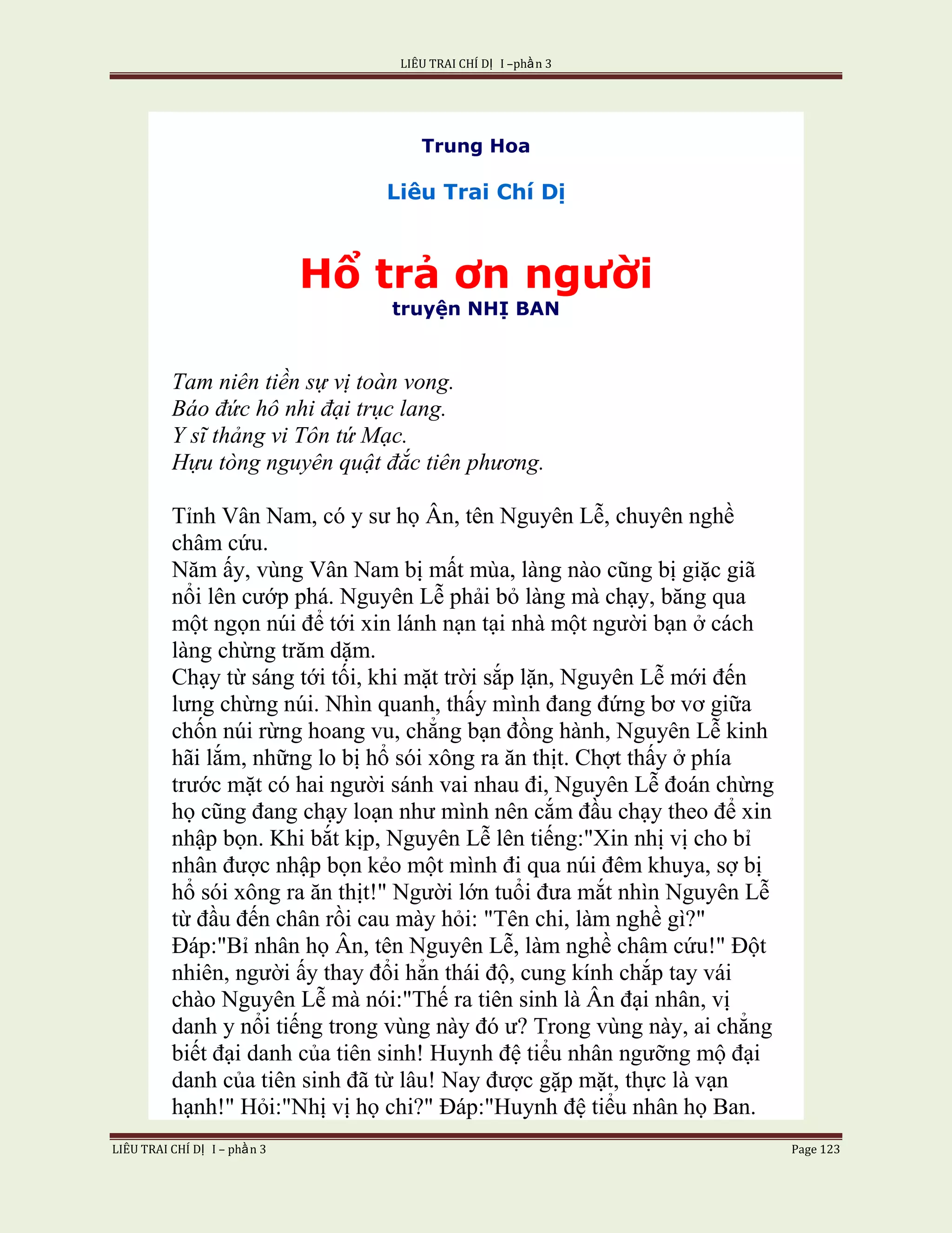 Lieu Trai Chi Di Tap I  Phan 3