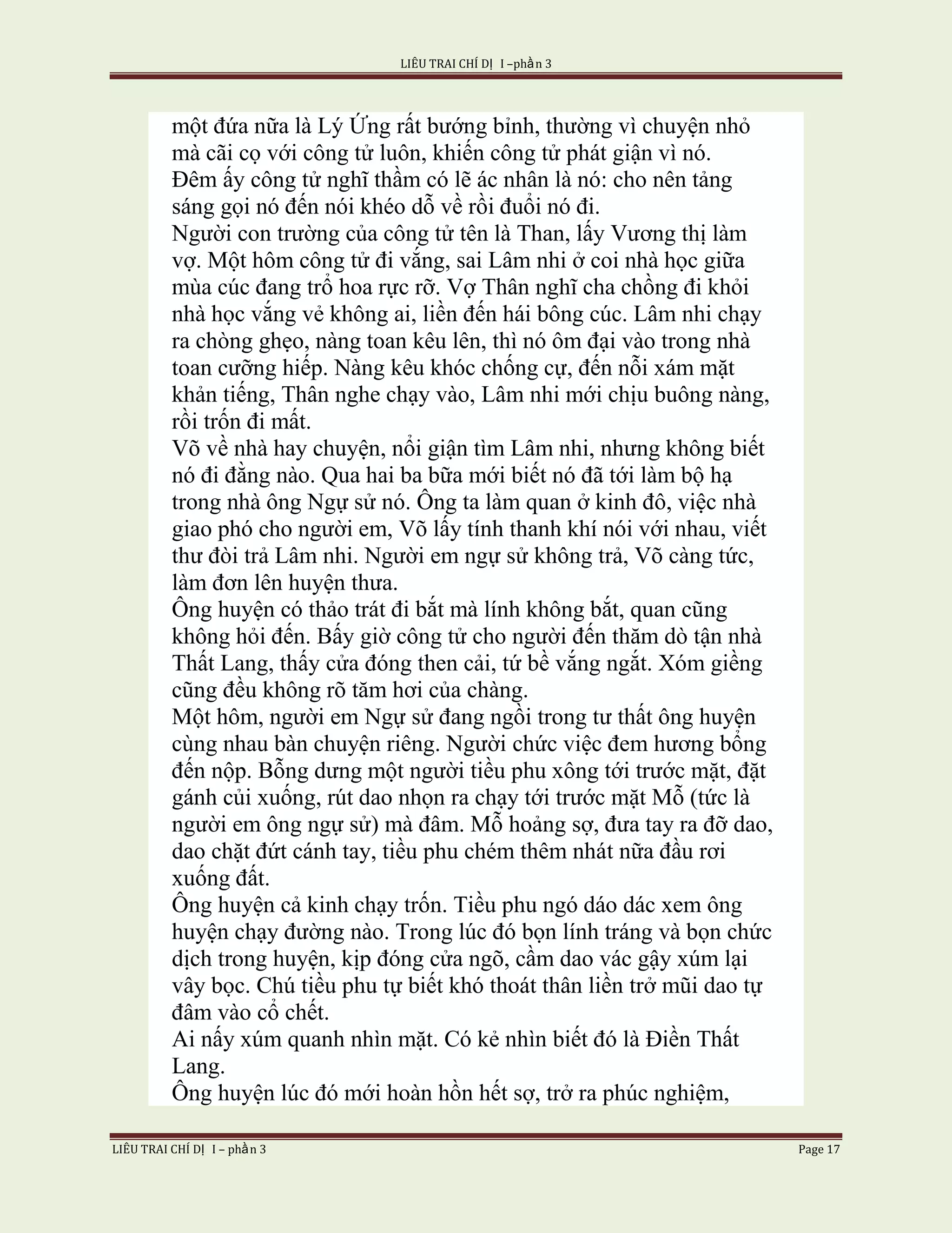 Lieu Trai Chi Di Tap I  Phan 3