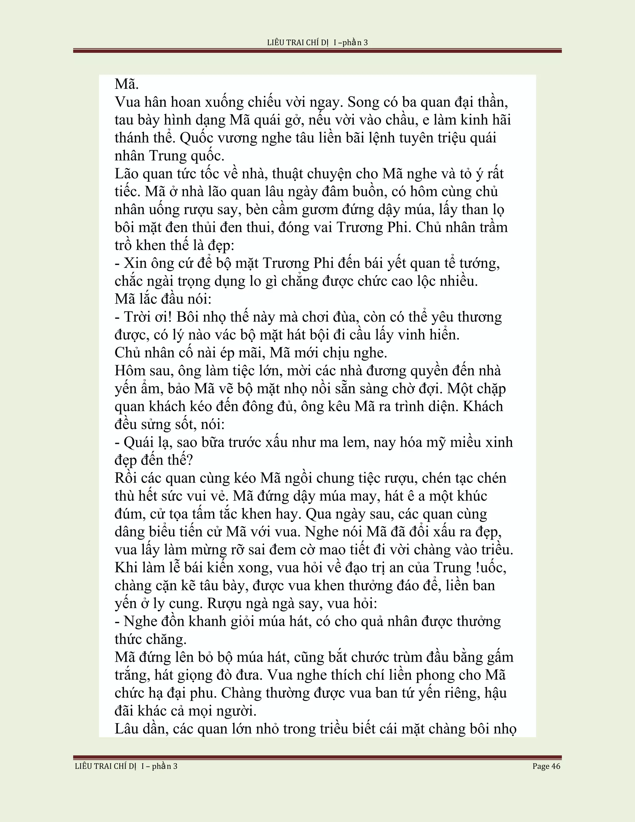 Lieu Trai Chi Di Tap I  Phan 3