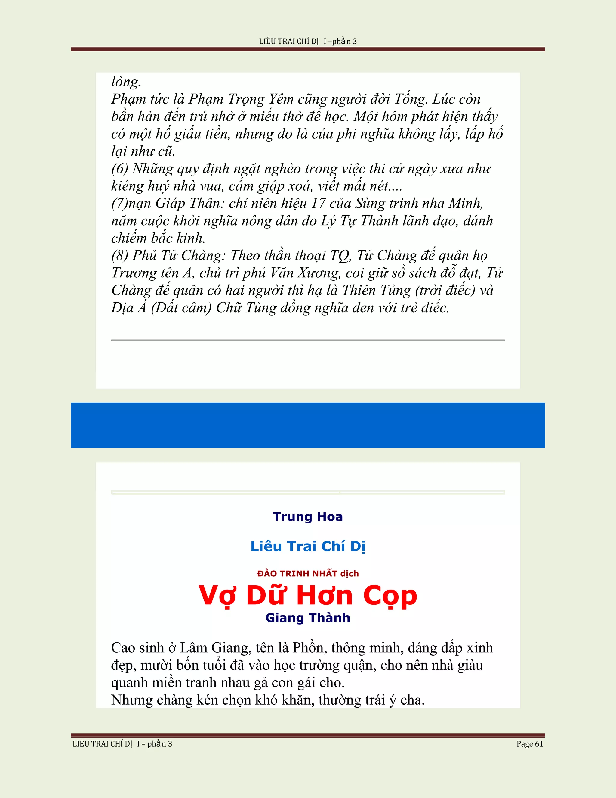 Lieu Trai Chi Di Tap I  Phan 3