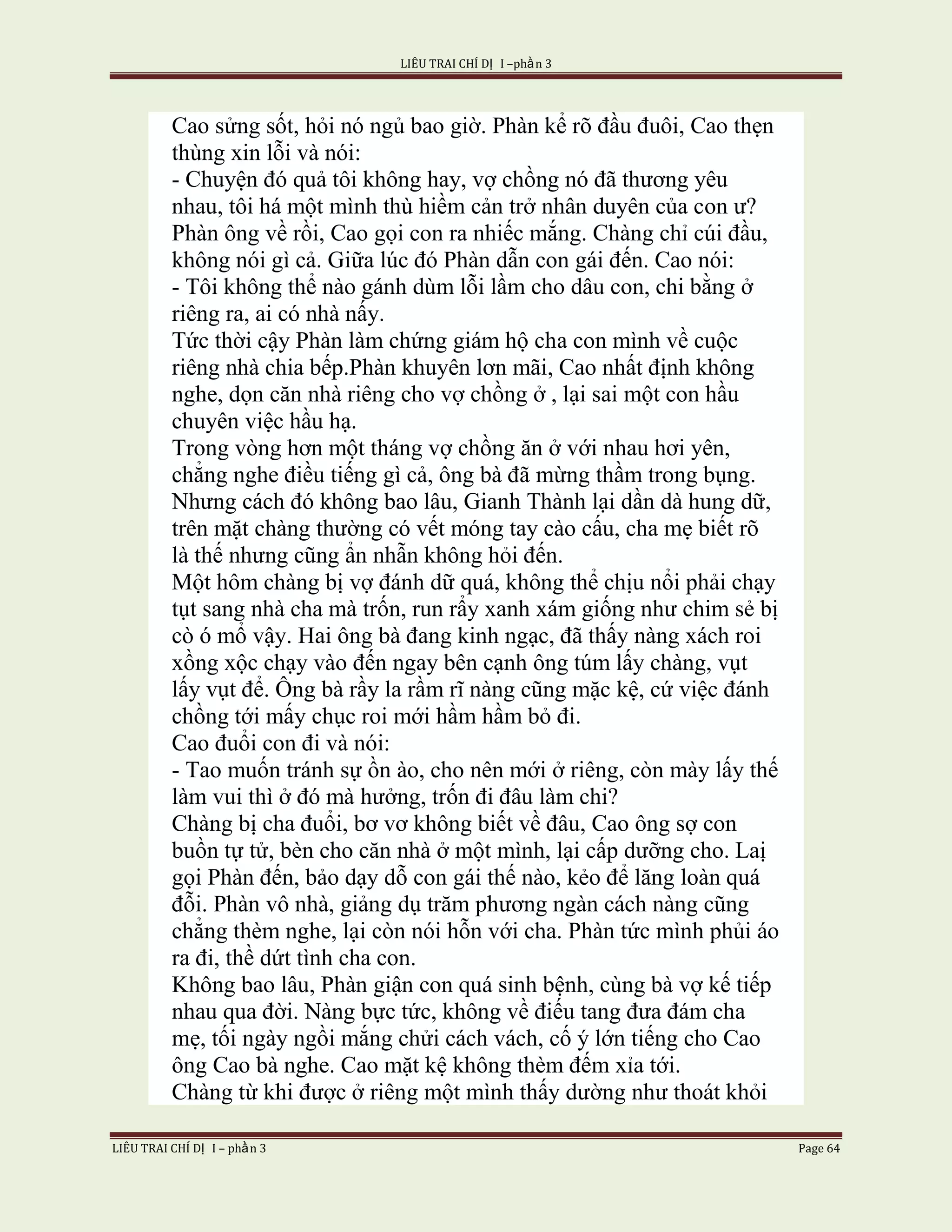 Lieu Trai Chi Di Tap I  Phan 3