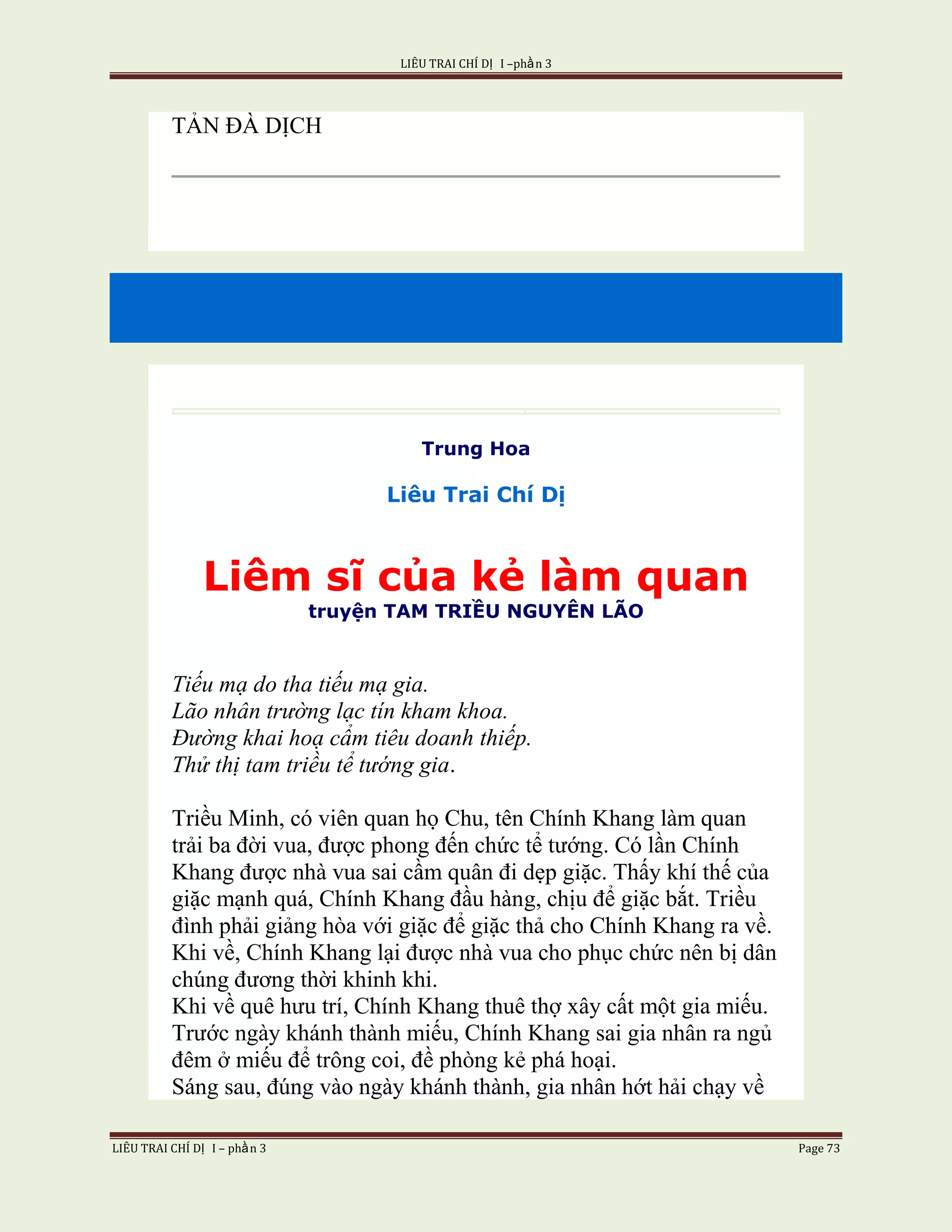 Lieu Trai Chi Di Tap I  Phan 3
