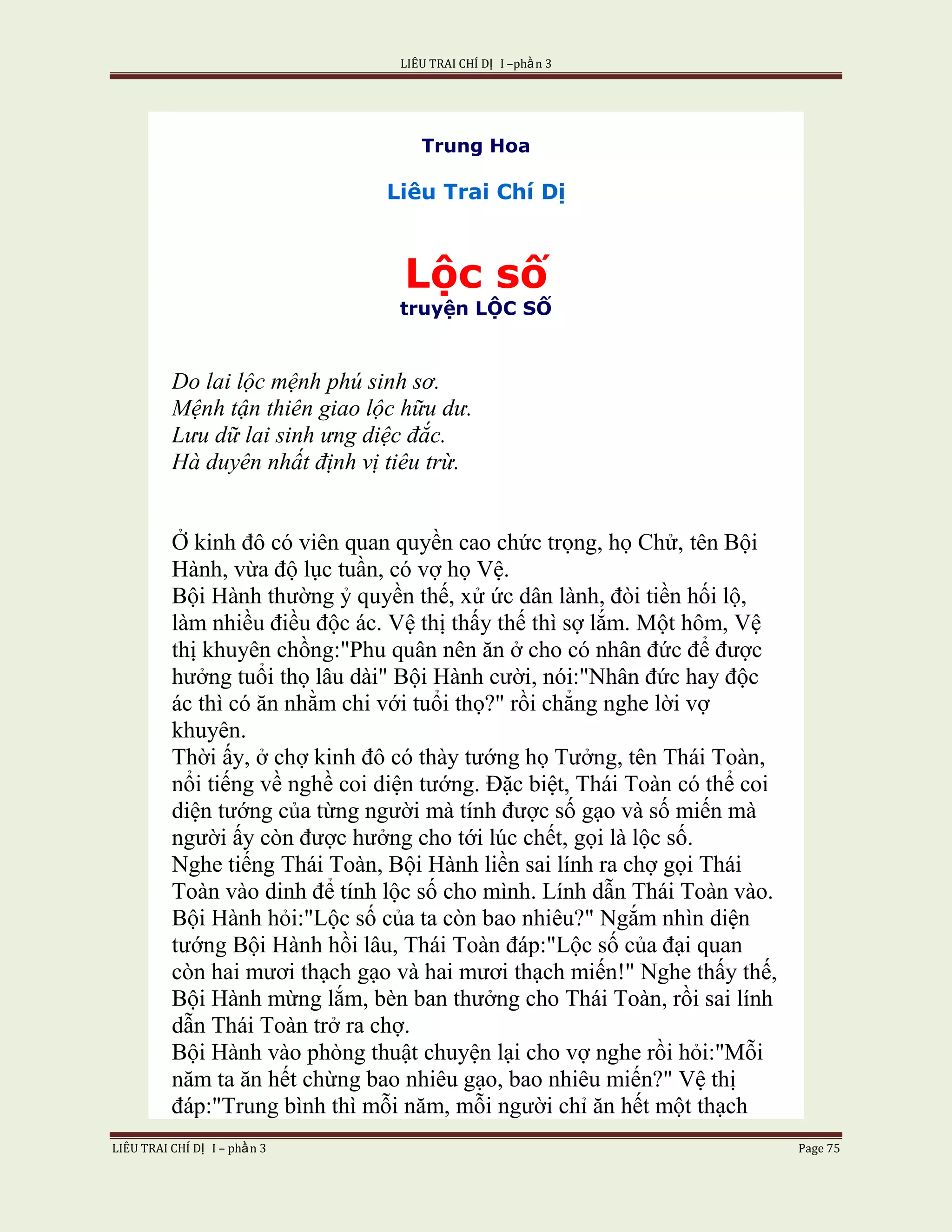 Lieu Trai Chi Di Tap I  Phan 3