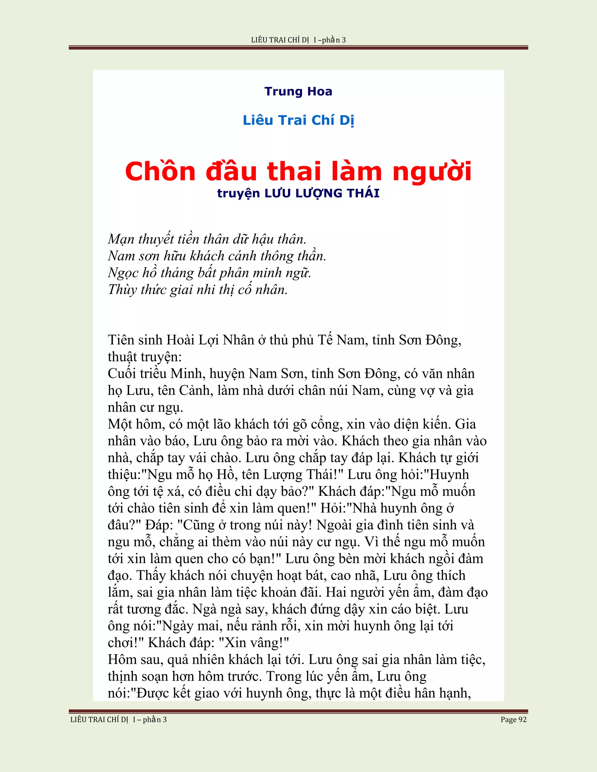 Lieu Trai Chi Di Tap I  Phan 3