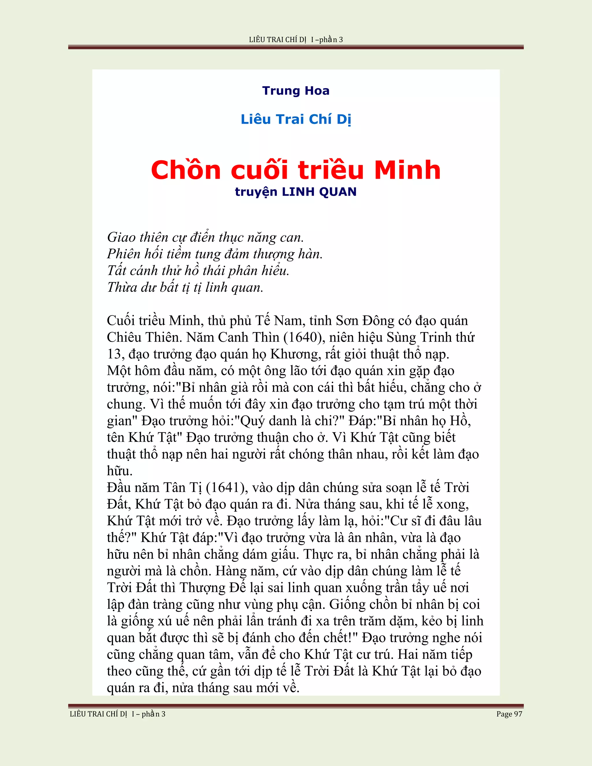 Lieu Trai Chi Di Tap I  Phan 3