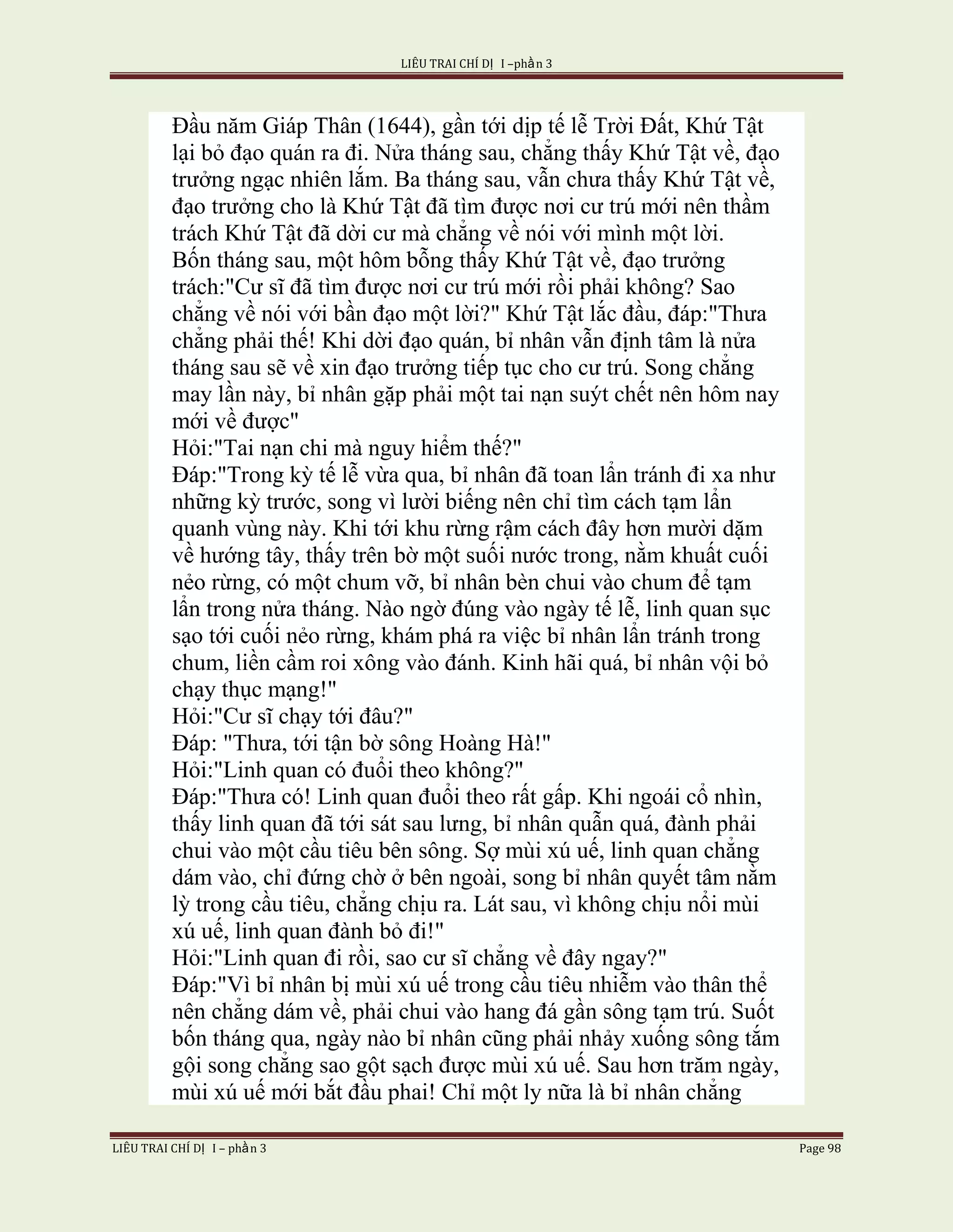 Lieu Trai Chi Di Tap I  Phan 3