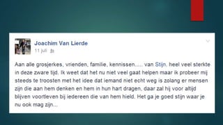 Afscheidsplechtigheid Stijn 19-07-2014