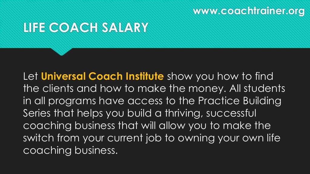 Life Coach Salary How to Make Money as a Life Coach