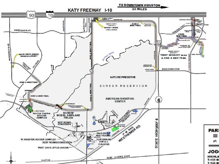 george bush park map Life 11 4 09 Hiking Around Houston george bush park map