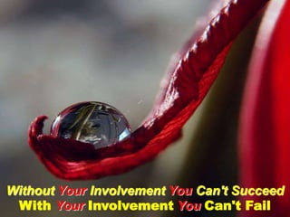 Without Your Involvement You Can't SucceedWithYour InvolvementYou Can't Fail