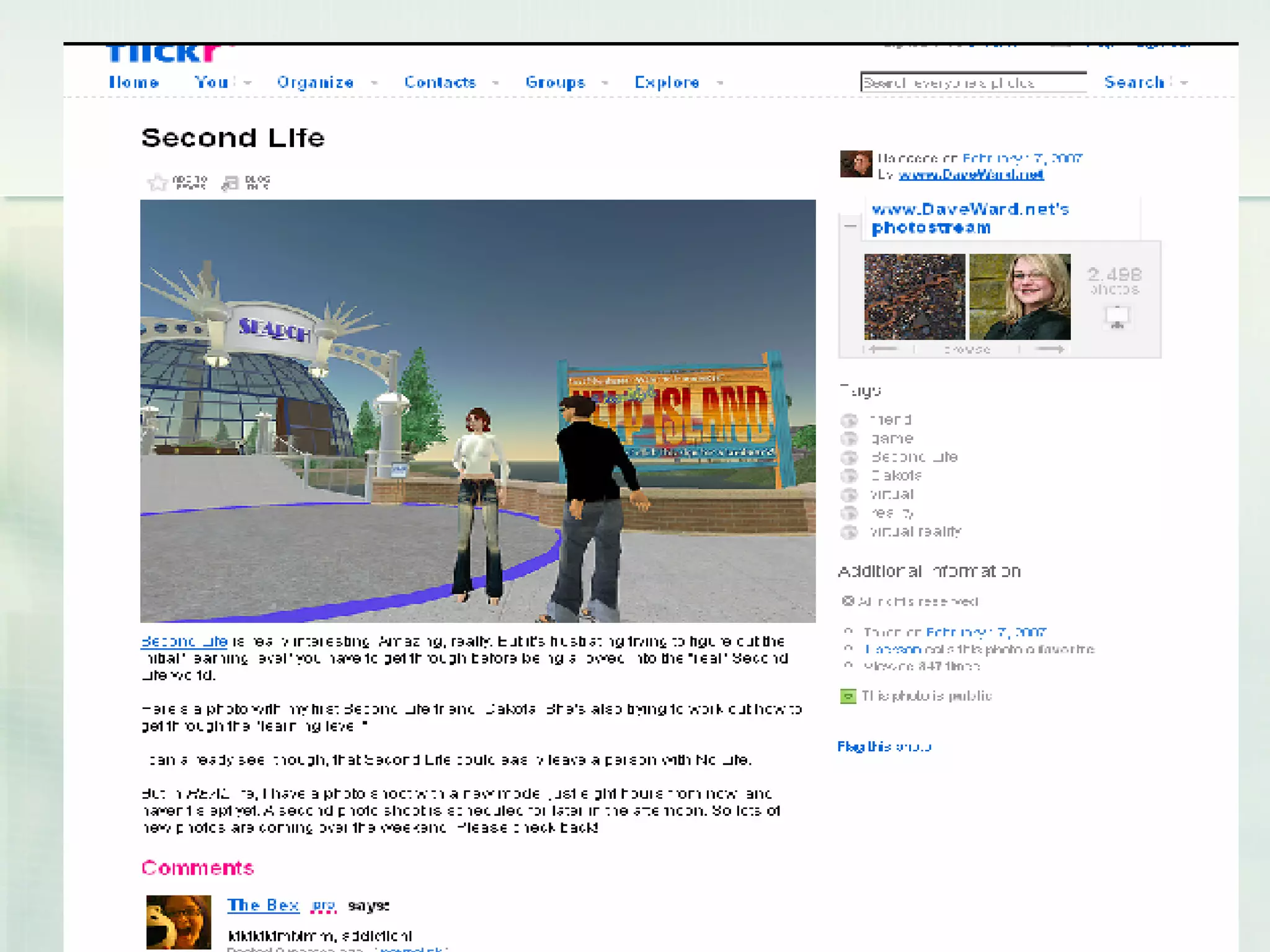 Second Life - FLickr 